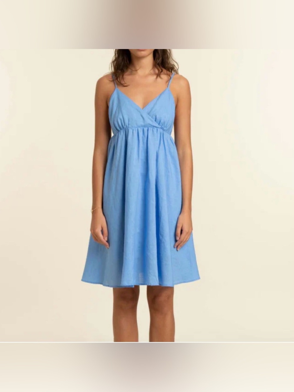 FRNCH Paris Sissi Dress in the Bleu Jean Colorway Size Medium NWT